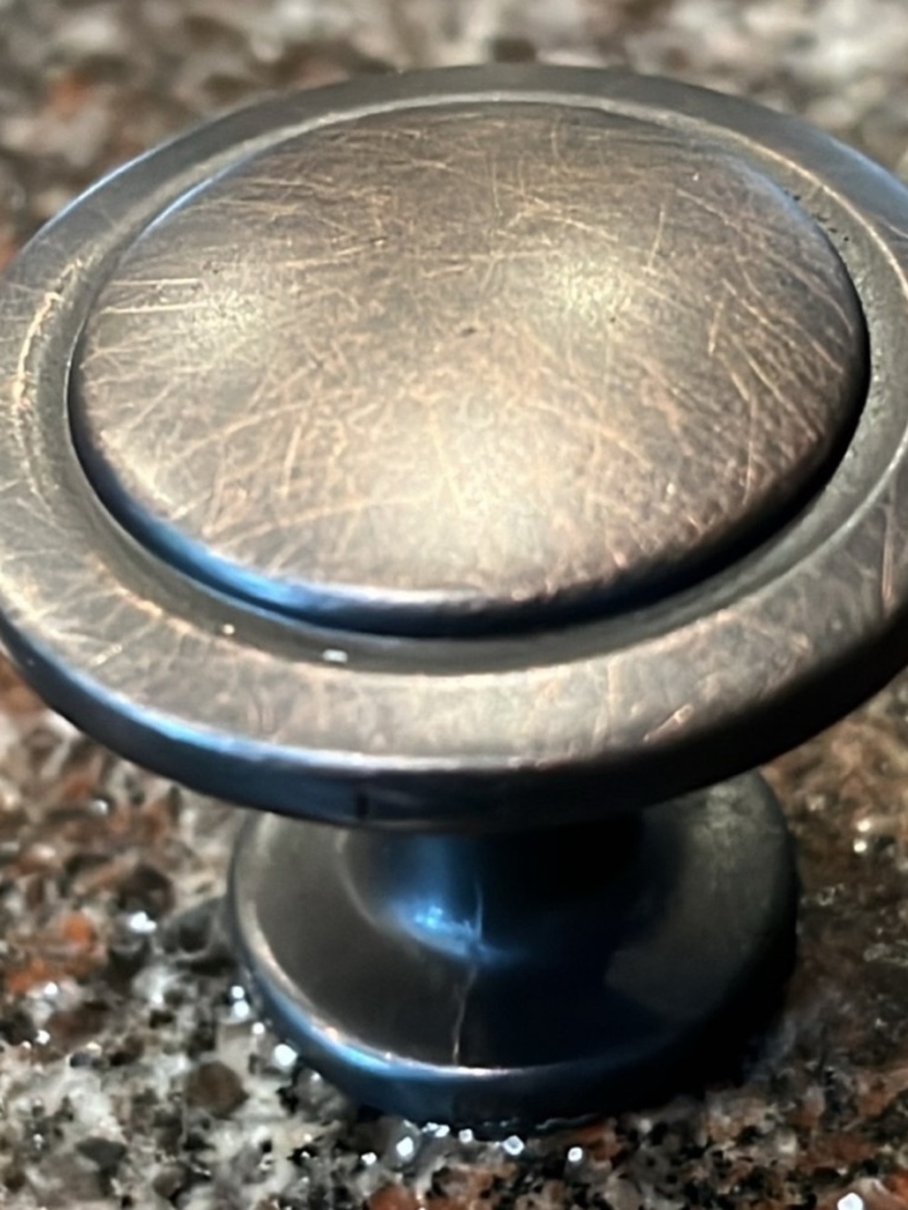 Set of 5 Oiled Rubbed Knobs